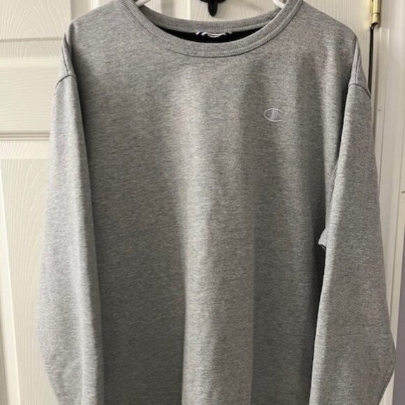 Champion Tops - Unisex Size Large Champion Vintage 90s Gray Sweatshirt